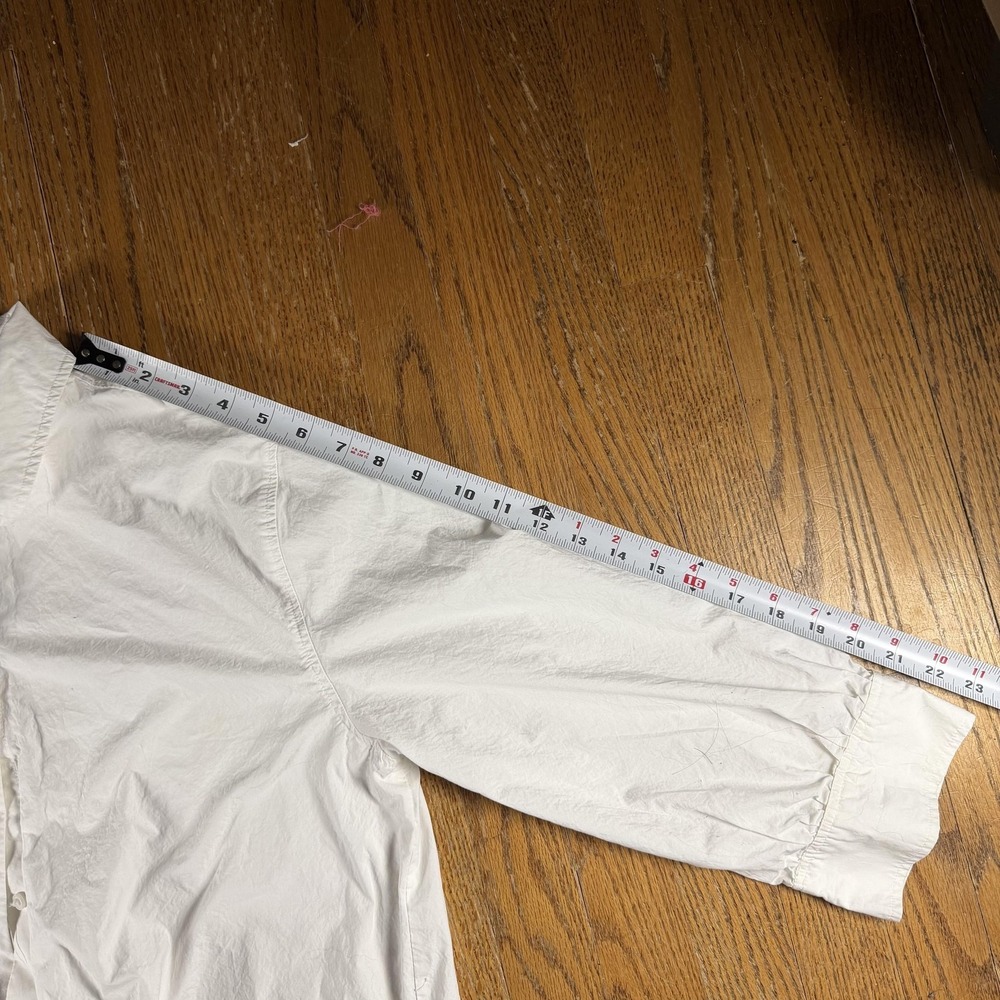 H&M Dress Womens Small White Shirt Dress Button Casual Workwear Minimalist - Picture 3 of 8